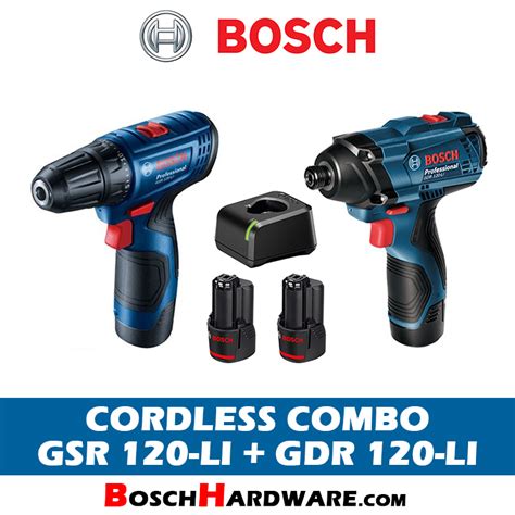 Bosch GDR GSR 120 Li Combo Cordless Hex Impact Driver Drill