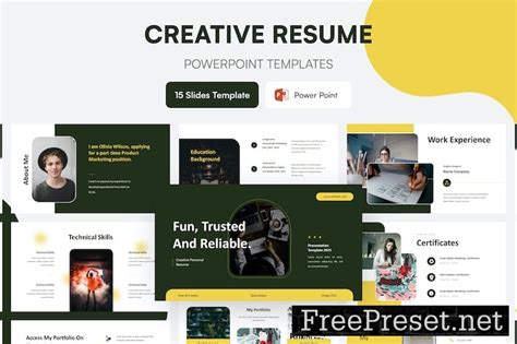 Creative Resume Presentation Template - Powerpoint LKEFZJV