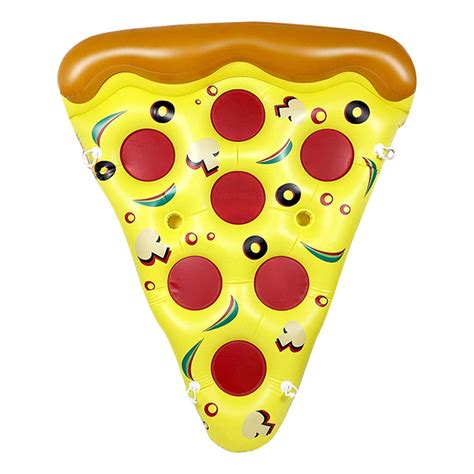 Inflatable Pizza Float Summer Adult Water Lounger Color Entertainment