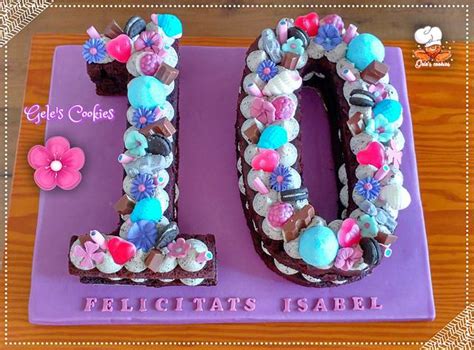 Biscuit Number 10 Cake - Decorated Cake by Gele's Cookies - CakesDecor