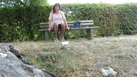 Tranny Chillin In The Park Shemale Mature Porn XHamster