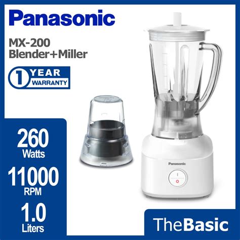 PANASONIC 1 0L Durable Lightweight Blender With Dry Miller Pengisar