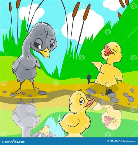 Ugly Duckling Cartoon Character Crying | CartoonDealer.com #199265635