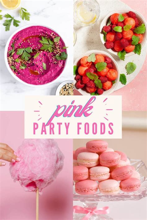 Pink Party Foods And Snacks