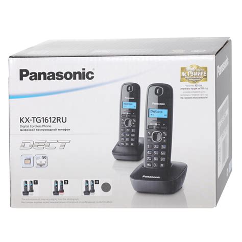 Телефон Panasonic KX-TG1612 RUH: купить в интернет магазине | Tgrad.kz