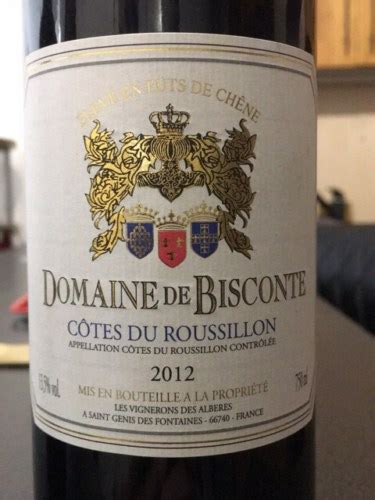 2012 Domaine de Bisconte Côtes du Roussillon Vivino France