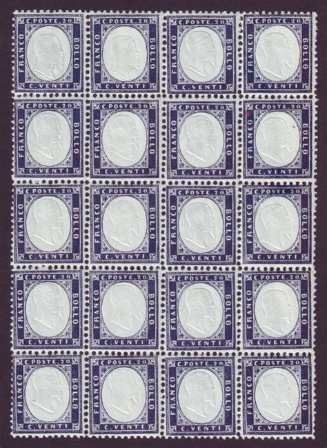 Italy Kingdom Mnh Cents Indigo Rare Block Catawiki