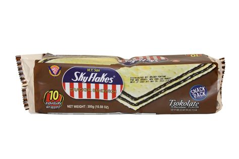 My San Sky Flakes Cracker Sandwich Tsokolate 300g Cvj Asian Market