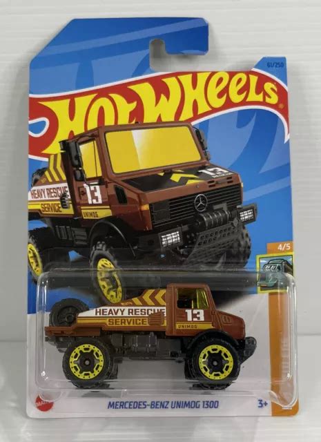 Hot Wheels Mercedes Benz Unimog Brown Hw Haulers Long Card Picclick Uk