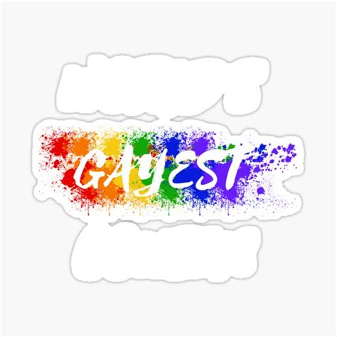 World S Gayest Cousin Color Splash I M The Gay Cousin Joke In Black Sticker For Sale By