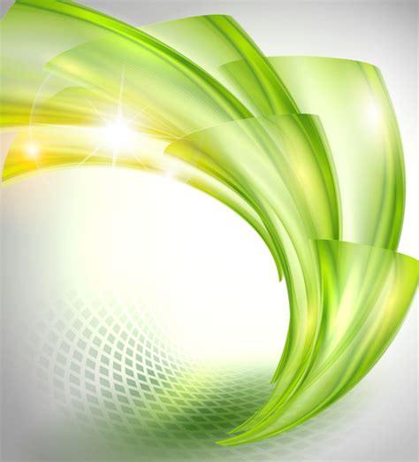 Bright Green Wavy Abstract Backgrounds Vector Free Download