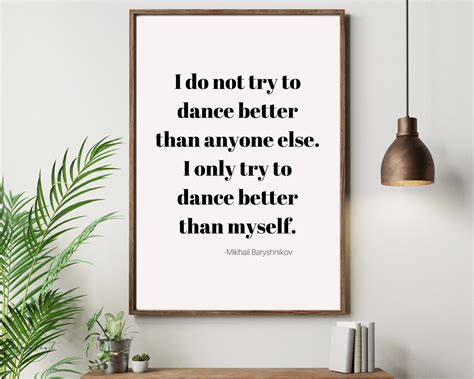 Dance Quote Printable Wall Art Dance Studio Wall Decor - Etsy