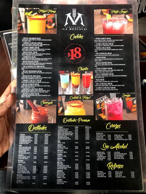 Menu At Cervecer A La Mezcala San Isidro Pub Bar Zapopan