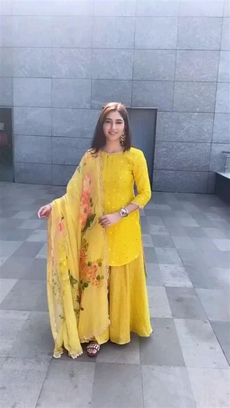 Yellow Dress For Haldi Ceremony Haldi Outfits Stylish Dress Designs Stylish Dresses For Girls