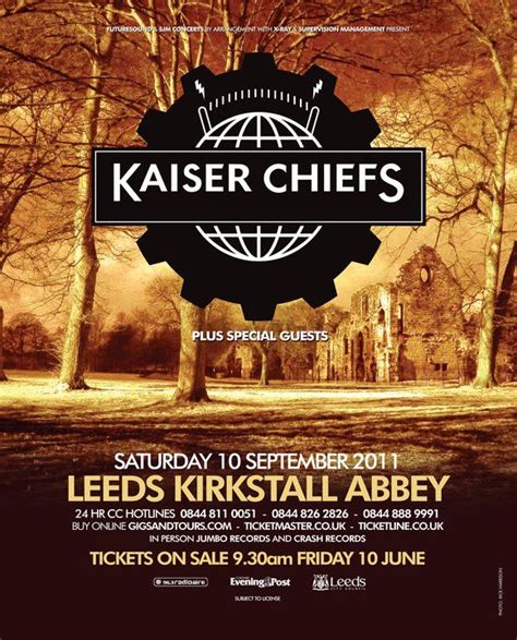 Pin By Katherine Ingram On Kaiser Chiefs Concert Posters Kaiser