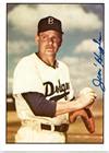 Jim Hughes Autographed Baseball Card Brooklyn Dodgers Tcma