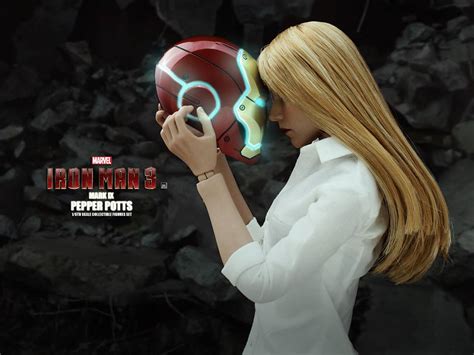 Iron Man Pepper Potts And Mark Ix Mark Deluxe Set Action Figure Hot Toys