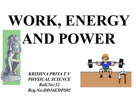 Workenergy And Power Ppt