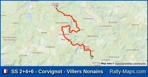 SS 2 4 6 Corvignot Villers Nonains Stage Map Ronde Nationale De