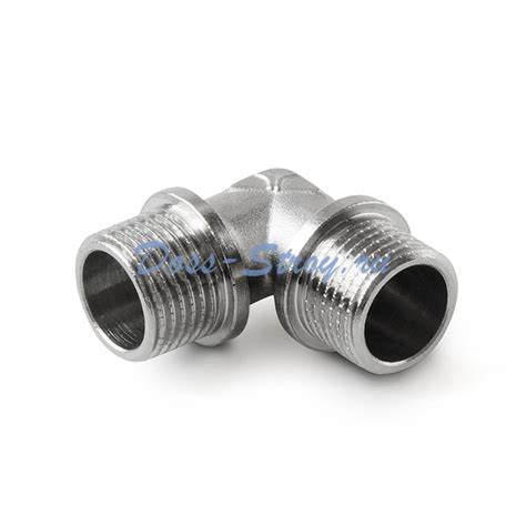 Угольник латунный резьбовой Pro Aqua с наружной резьбой