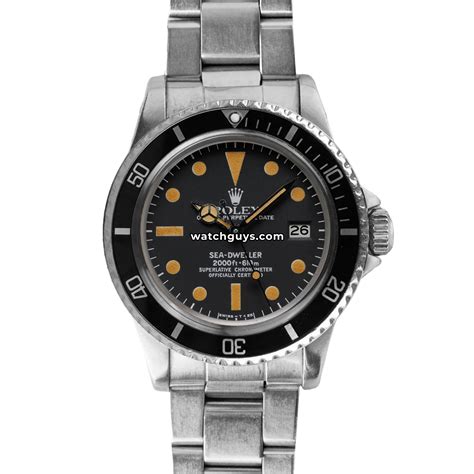 Rolex Sea Dweller Vintage 1665 Black Oyster – WatchGuys