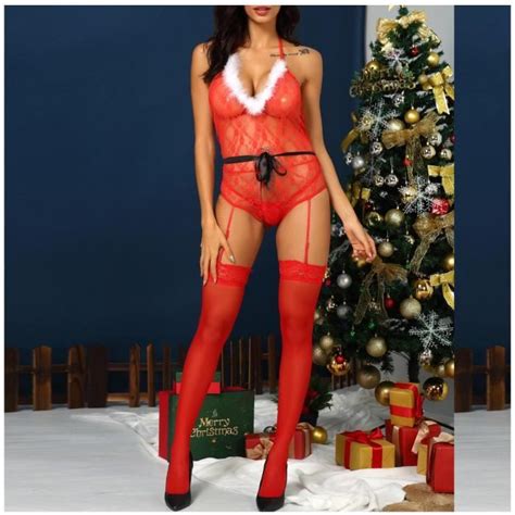 Femmes Sling Bikini Body En Peluche Dentelle Couture De No L Fille Costume Sexy Lingerie L