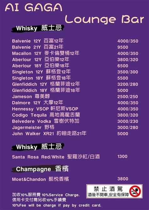 Ai Gaga Lounge Bar的菜單、評論、圖片台北市中山區好吃、cp值超高的酒吧 愛玩記