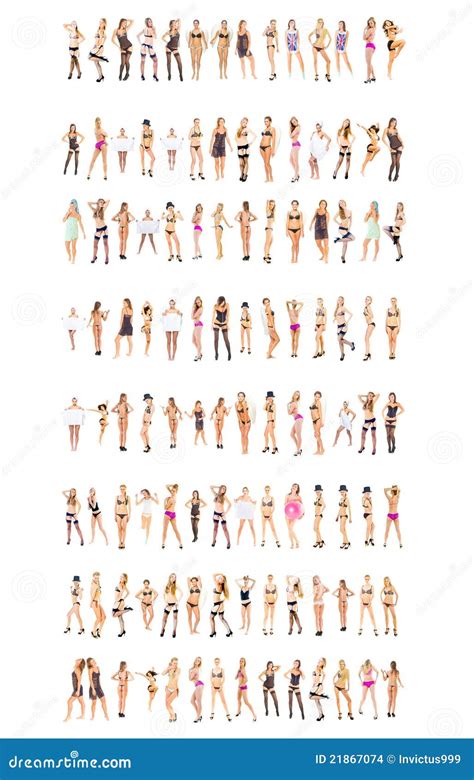 Group Of Lingerie Girls Stock Photo Image Of Caucasian