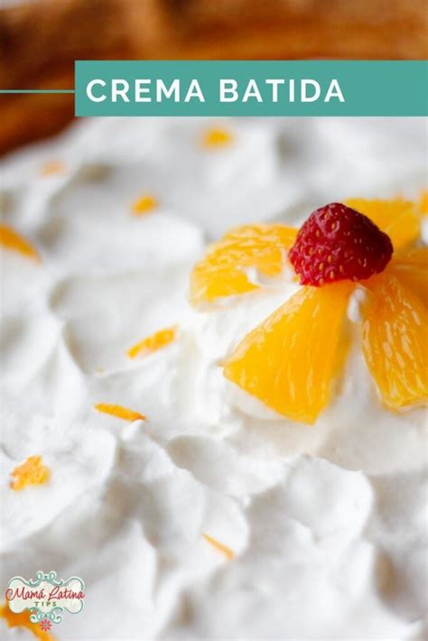 Crema Batida Casera Whipped Cream Mama Latina Tips