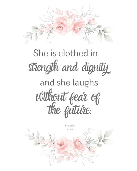 She Is Clothed In Strength And Dignity And She Laughs Without Etsy