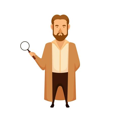 Inspector character design 36234499 Vector Art at Vecteezy