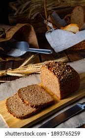 Moist Wholemeal Bread Crushed Ground Whole Stock Photo