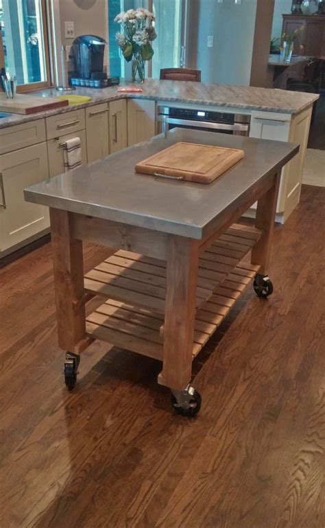 Kitchen Island With Stainless Steel Top Board Bolt Kitchen Island