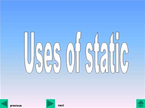 static principles static  static problems review tests