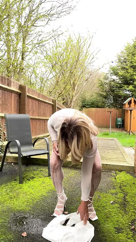 Amateur Crossdresser Kellycd Pissing And Masturbating My Big Sissy Gurl Cock In White