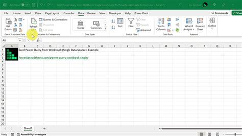 Excel Power Query From Workbook Single Data Source Example Laptrinhx