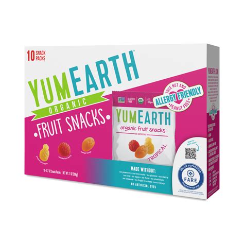 Yumearth Organic Fruit Snacks Tropical Snack Pack Thrive Market