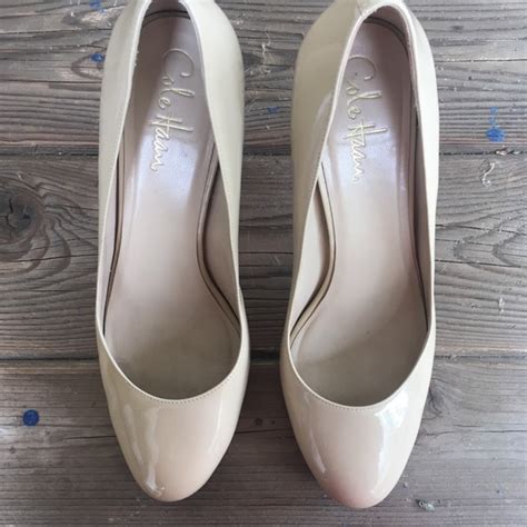 Cole Haan Shoes Cole Hann Nude Patent Leather Pumps Size B Poshmark