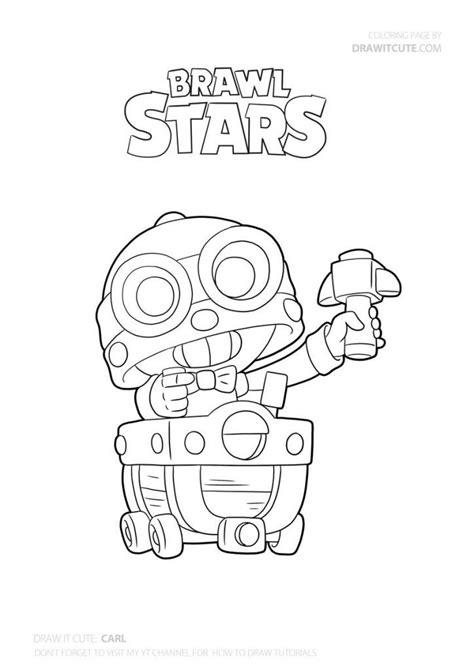 Disegni Da Colorare Brawl Stars Carl