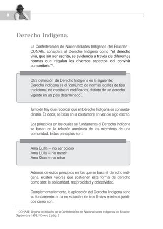 Derecho Ind Gena En Ecuador Pdf