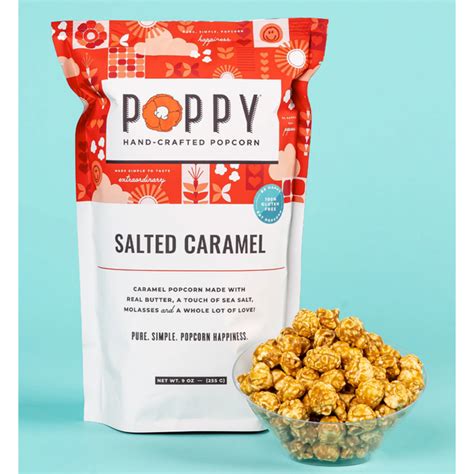 Salted Caramel Popcorn Poppy Handcrafted Popcorn Well Ted