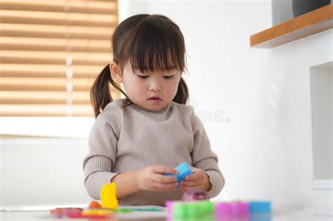 Girl Playing With Clay Stock Photo Image Of Clay Learning 325013052