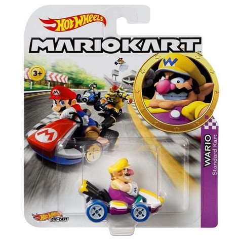 Hot Wheels Mario Kart Wario E Standart Kart Da Mattel Gbg No Shoptime