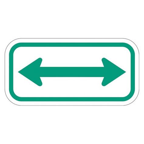 Lyle Arrow Supplemental Parking Sign 6 X 12 T1 1108 Eg12x6 T1 1108