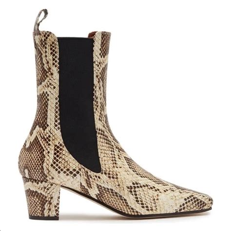 Paris Texas Shoes Paris Texas Python Print Leather Boot 7 Poshmark