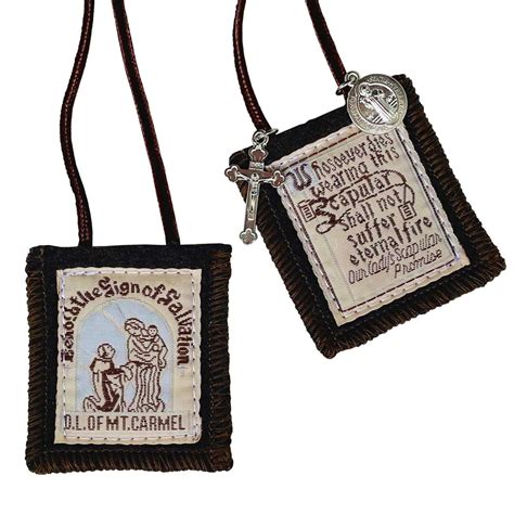 Buy Scapulars Catholic Brown Scapular Of Our Lady Of Carmel