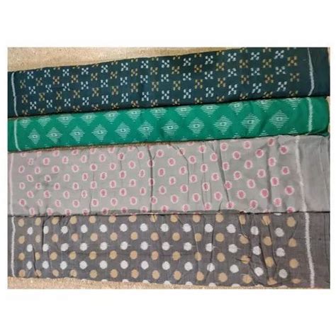 Handloom Cotton Ikat Fabric For Garments Gsm Gsm At