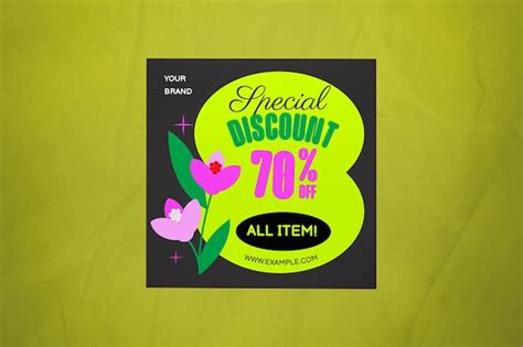 Premium Psd Pink Y2k Spring Banner Sale 08