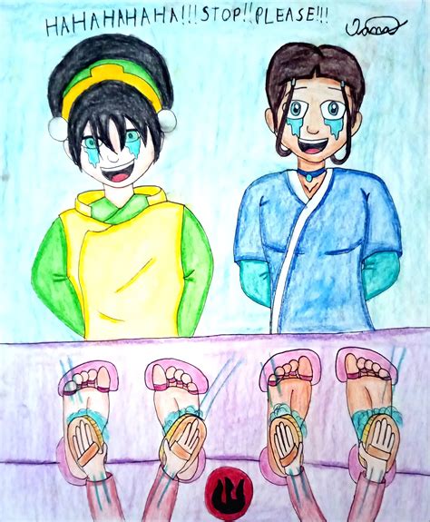 Toph and Katara TICKLE STORY by TicklishTicklerFeet on DeviantArt