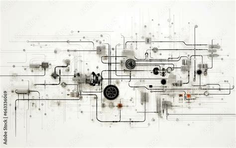 Engineering Schematics Circuit Diagram Representation Stock ...